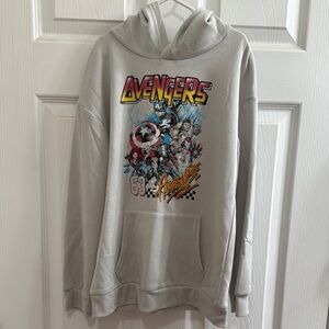 Marvel Avengers Graphic Hoodie - Light Gray